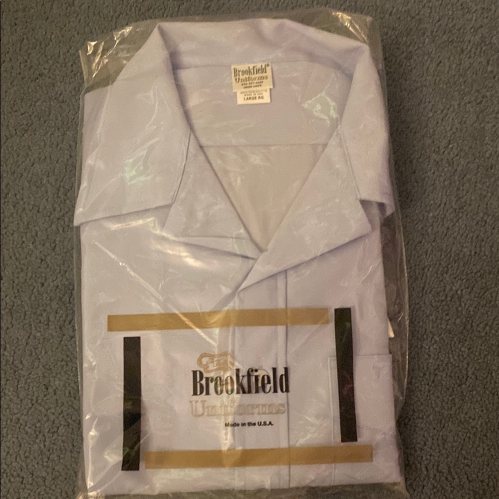 Brooksfield Blue Casual Button Down Shirt Relaxed Fit
